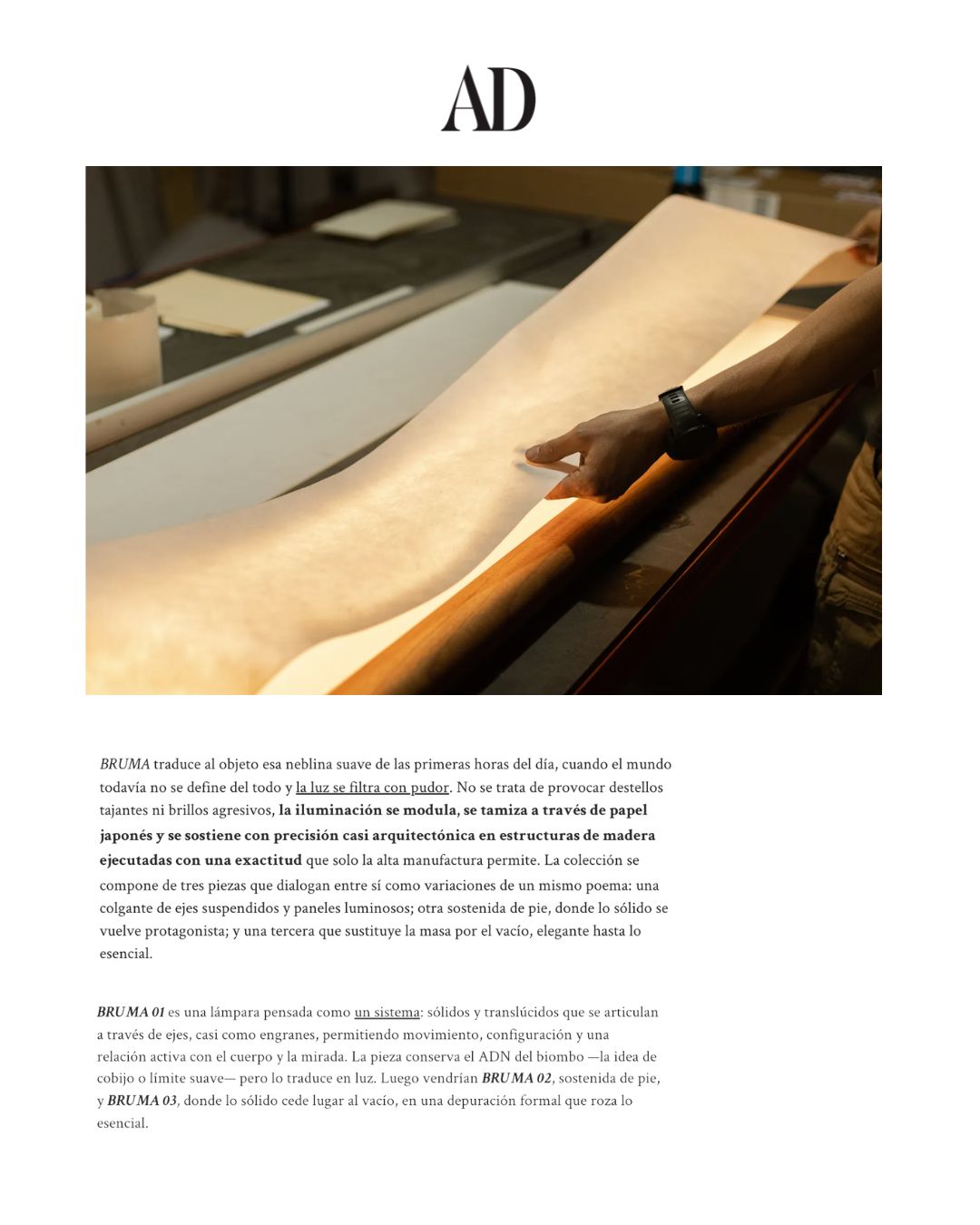 'Bruma', la nueva colección de Kenya Rodríguez y Antonio Pedroza es una obra de arte iluminada