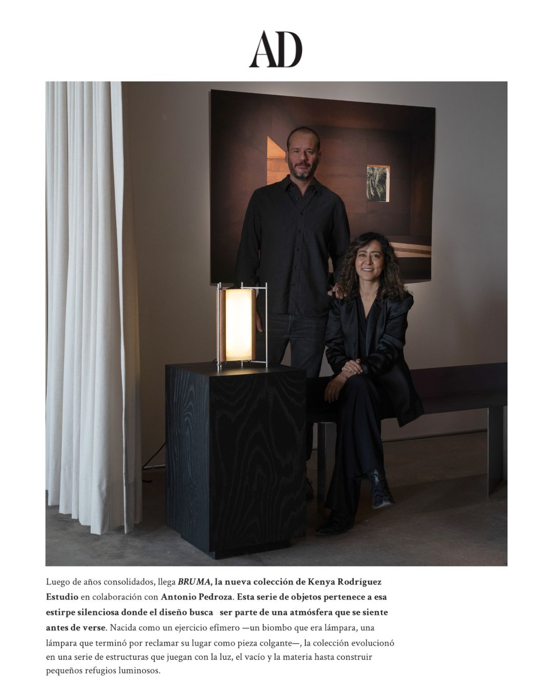 'BRUMA', la nueva colección de Kenya Rodríguez y Antonio Pedroza es una obra de arte iluminada