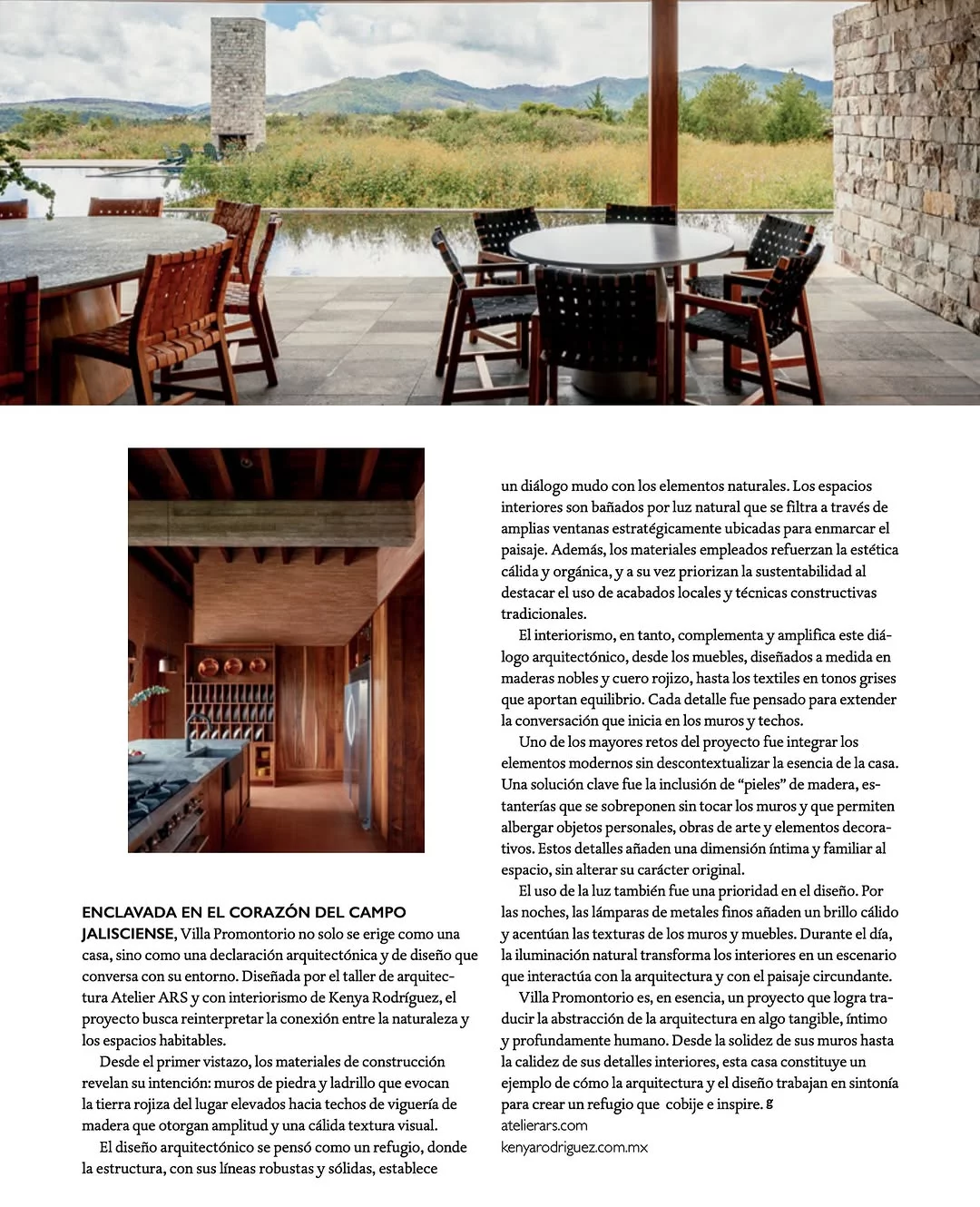 UN DIÁLOGO ENTRE ARQUITECTURA, DISEÑO Y PAISAJE